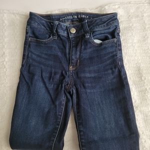 American Eagle high rise blue Jean Trouser